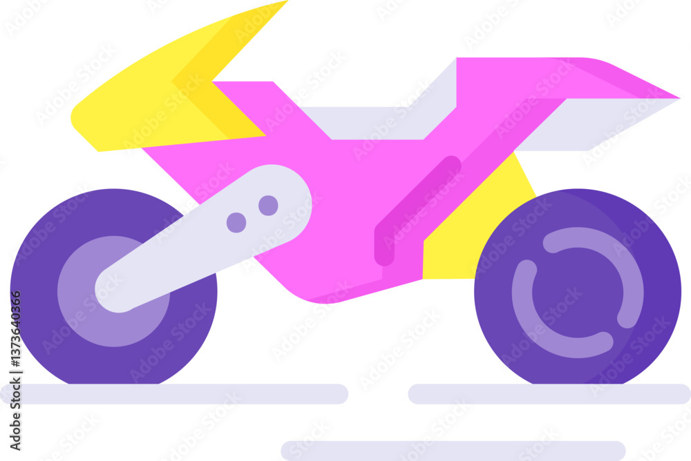 motorbike Illustration on a white background. motorbike Illustration on a white background.