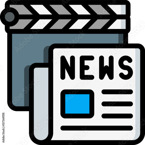news Illustration on a white background.