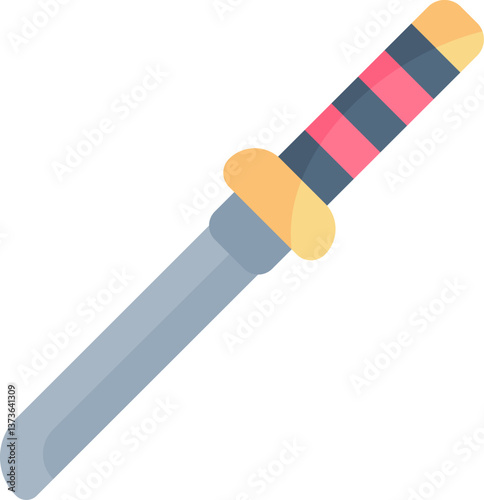 ninjato Illustration on a white background.