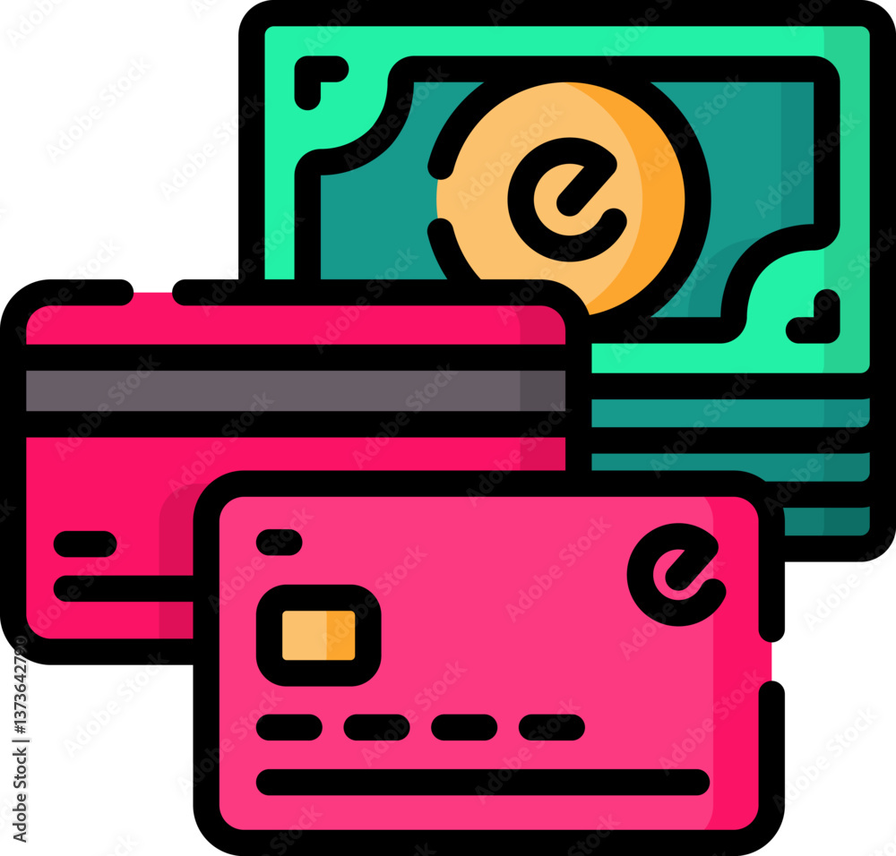 payment method Illustration on a white background. payment method Illustration on a white background.