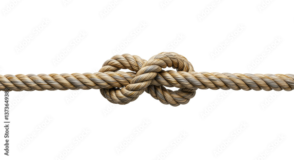 Isolated rope knot Isolated rope knot