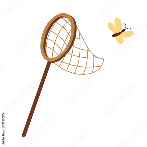 butterfly net icon image vector illustration design  on white background