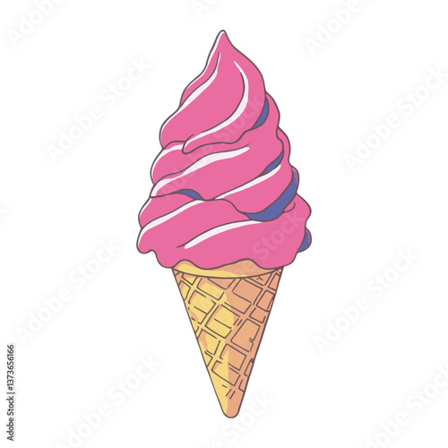 Impression ice cream illustration wallpaper dessert vector