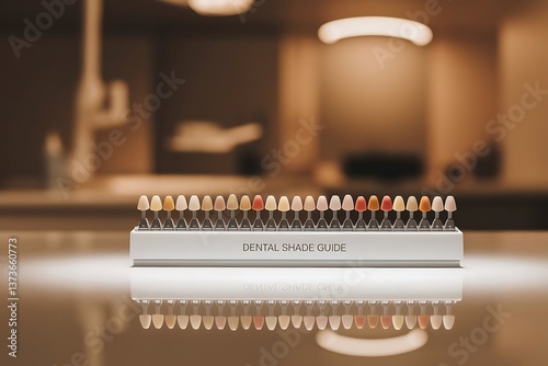 Shade guide for dentist and technician