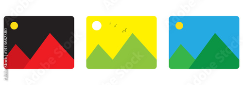Picture icon vector. photo gallery icon symbol