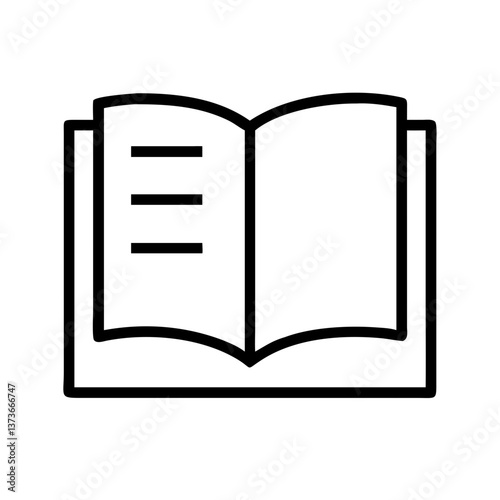 Open Book on Stand Icon