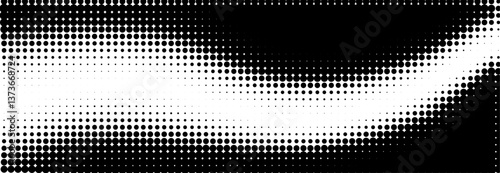 Grunge half tone dots gradient pattern. Halftone vector background. 