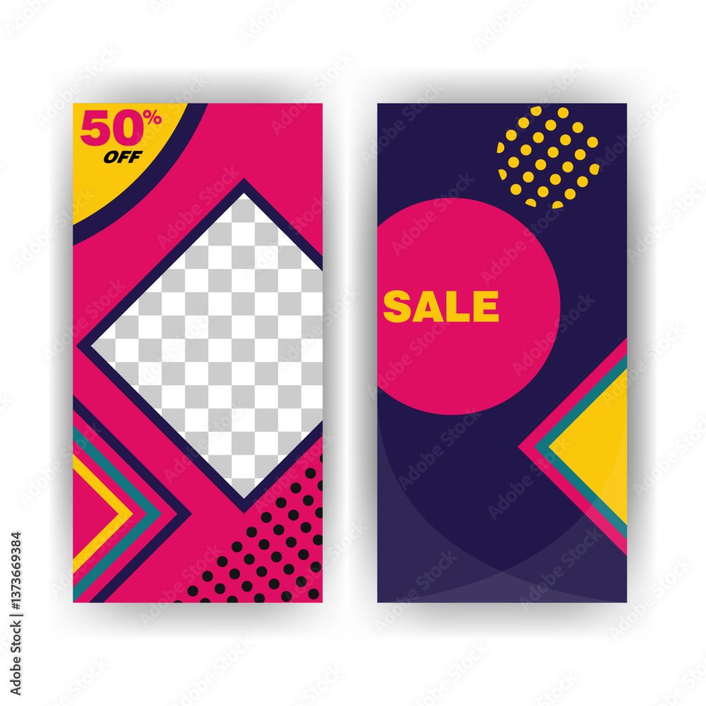 Naklejka premium Modern Sale Promotion Designs