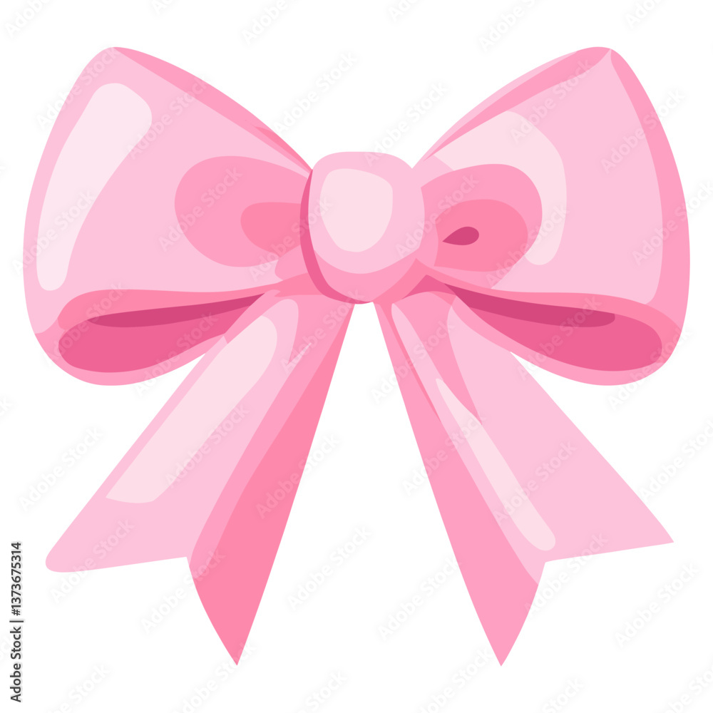 Pink bow ribbon accessories chandelier decorative vector Pink bow ribbon accessories chandelier decorative vector