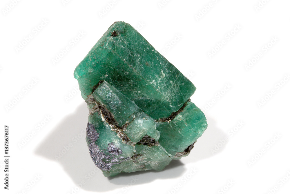 Mineral Beryl, Varient Emerald, Coscuez mine, Muzo, Colombia