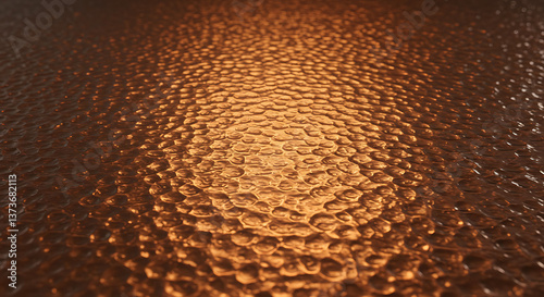 Warm-toned Hammered Copper Texture High-Resolution Background Image