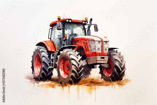 Tractor in the field.