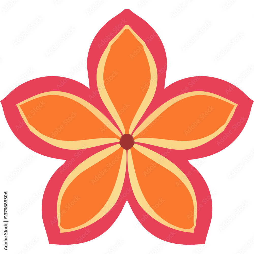Floral vector illustration of abstract bloom, a spring design Floral vector illustration of abstract bloom, a spring design