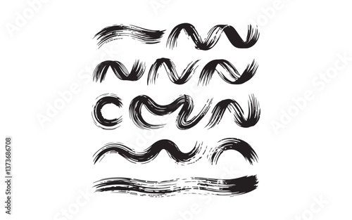 vector illustration of an abstract face