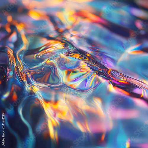 Generated image. colored energies, multicolored liquid, background	
