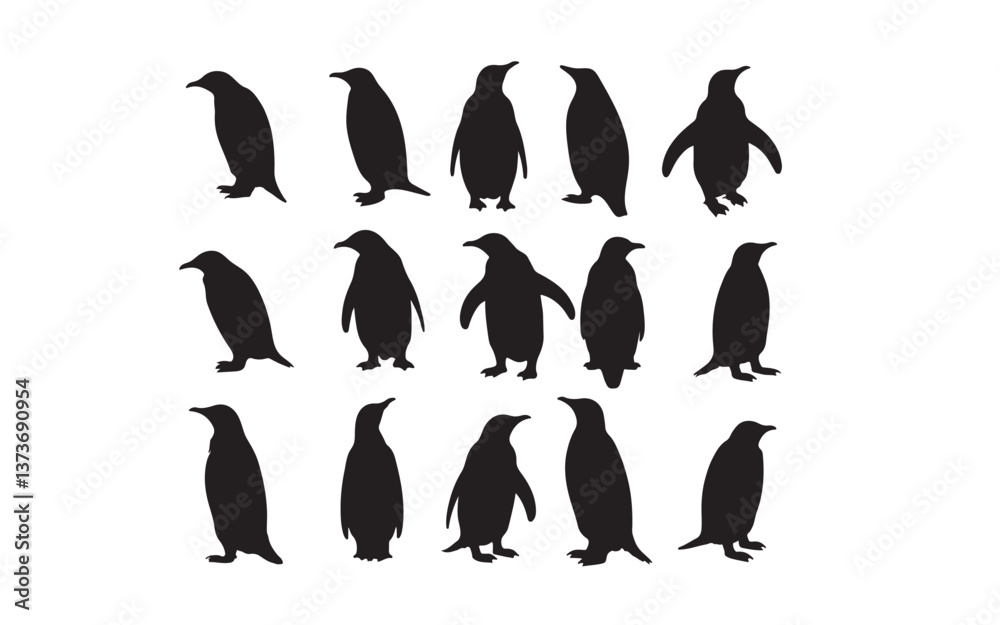 Obraz premium penguin on a white background