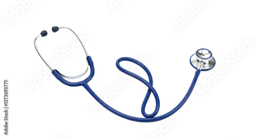 Isolated Blue Stethoscope