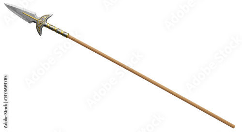 Bild auf Leinwand Isolated Spear Weapon