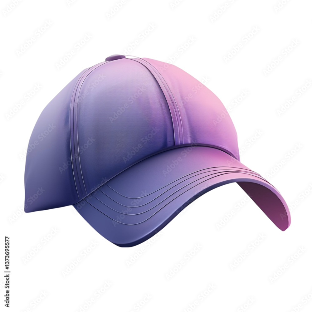 Fototapeta premium Cap Fashion 3D Icon Isolated on Transparent Background
