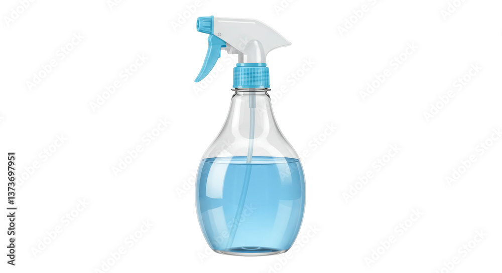 Isolated Spray Bottle with Water Isolated Spray Bottle with Water