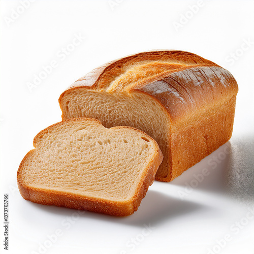 Gepain, aliment, miche, blé, brun, boulangerie, isolé, blanc, couper, tranche, petit déjeuner, repas, sain, frais, seigle, croute terrestre, grain, coupe, farine, ensemble, gâteau, organinerated image