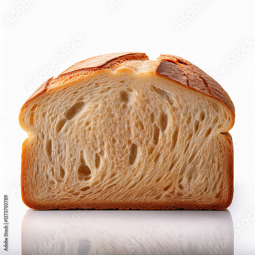 Gepain, aliment, miche, blé, brun, boulangerie, isolé, blanc, couper, tranche, petit déjeuner, repas, sain, frais, seigle, croute terrestre, grain, coupe, farine, ensemble, gâteau, organinerated image