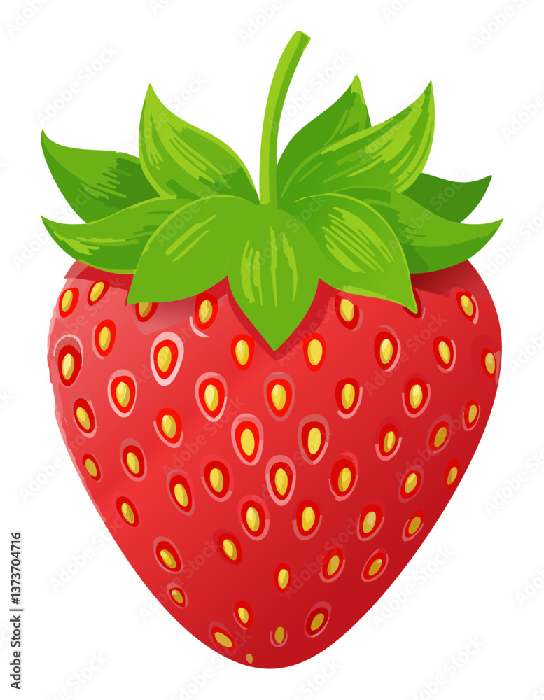 Obraz premium strawberry isolated on white background