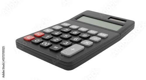 Isolated Black Calculator
