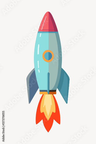 spaceship rocket illustration vector