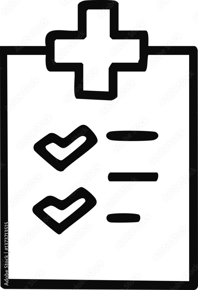 Obraz premium 체크리스트 라인드로잉 아이콘(check list line drawing icon)