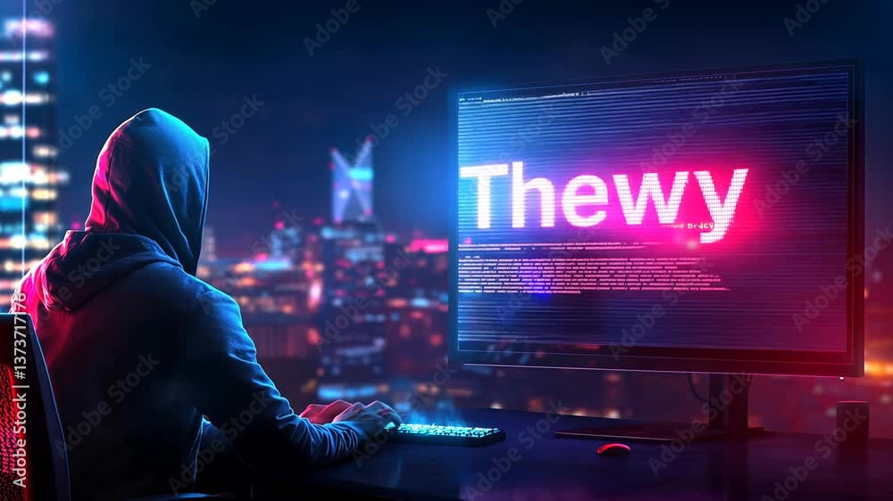 Hacker in Dark Room Analyzing Stolen Data for Social Benefit