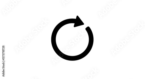 Obraz na płótnie Isolated Reload Icon