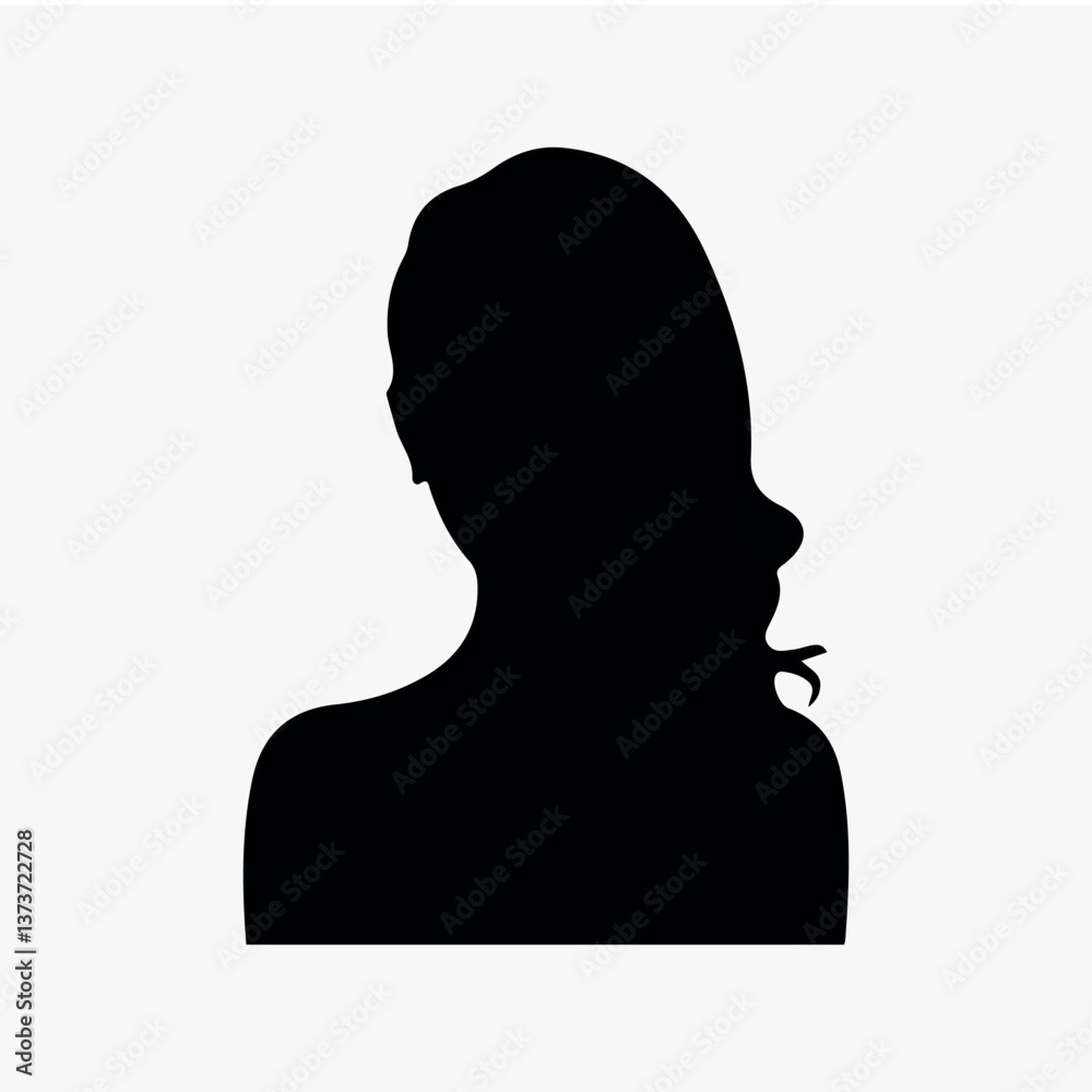 Silhouette of anonymous person isolated element vector Silhouette of anonymous person isolated element vector