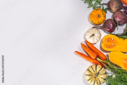 Wallpaper Mural Autumn cooking, organic farm food background Torontodigital.ca
