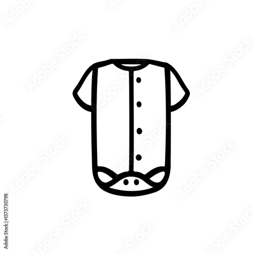 シンプルなロンパースのイラスト素材