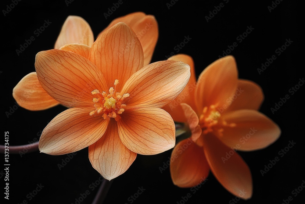 Fototapeta premium Merigold Orange Flower. Beautiful Blossom in Botanical Flora with Colourful Decorations