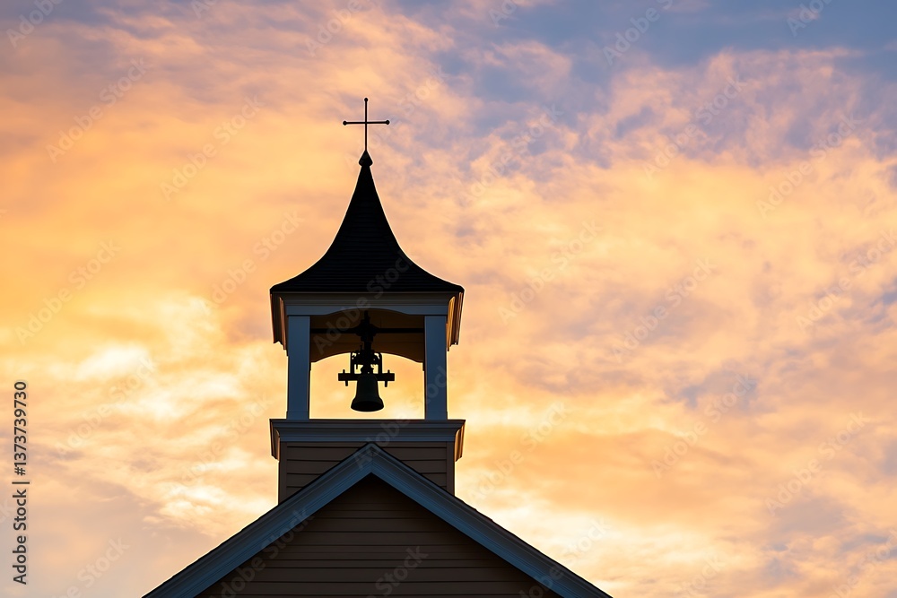 church steeple at sunset church steeple at sunset