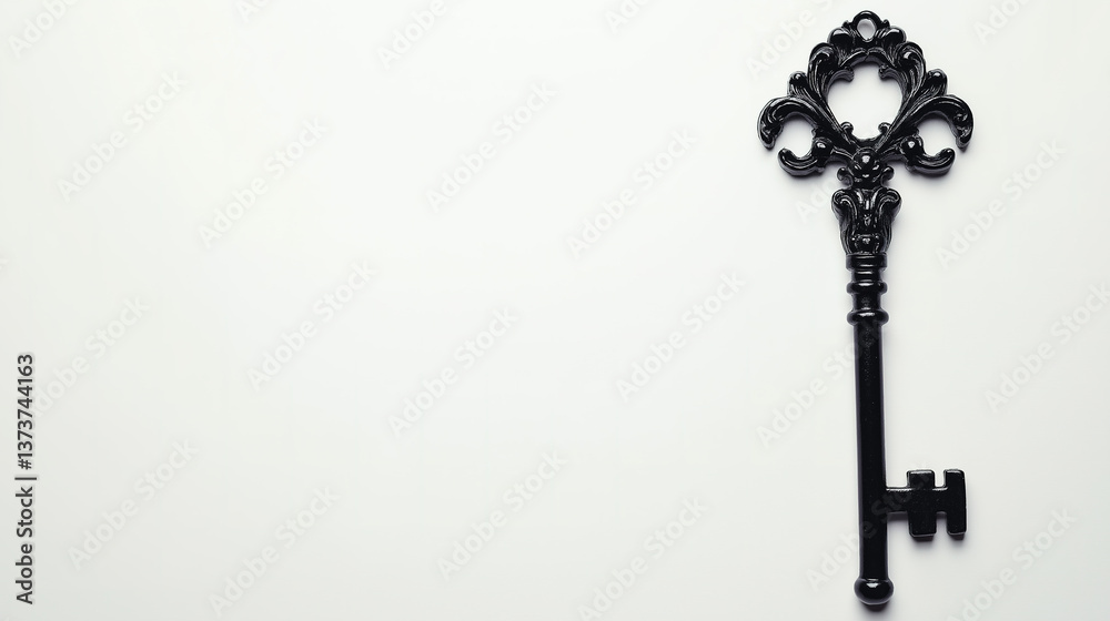 Creepy Twisted haunted key Silhouette Graphic Element Isolated for Dark Fantasy Book Cover Art Creepy Twisted haunted key Silhouette Graphic Element Isolated for Dark Fantasy Book Cover Art