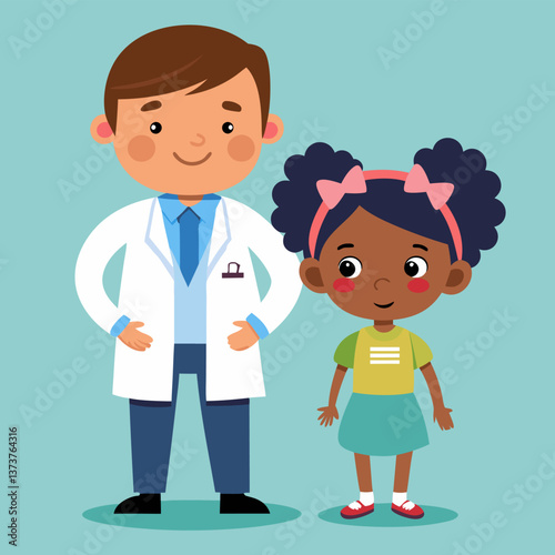 Vector illustration medical care for children