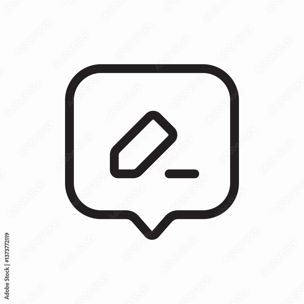 Edit pencil message icon vector sign Edit pencil message icon vector sign