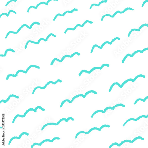 手描き波線の背景イラスト16