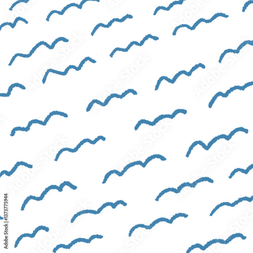 手描き波線の背景イラスト12