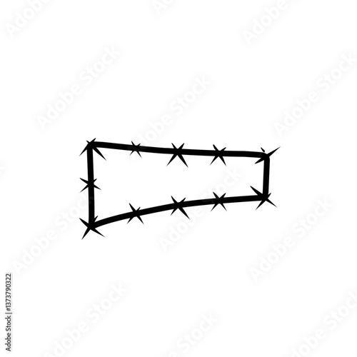 barbed wire geometric shape