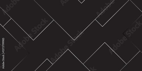 Abstract seamless random geometric black, silver square lines pattern on a transparent background design. abstract background with luxury geometric random chaotic lines. squares and triangle line.