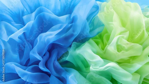 Vibrant abstract colors dance together in a playful display of soft textures and flowing forms