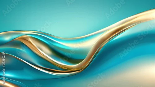 Flowing colors create an abstract harmony in a captivating visual display of gradients and forms