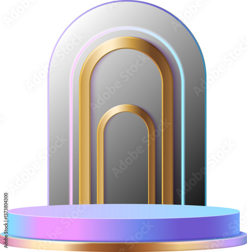 Iridescent Podium