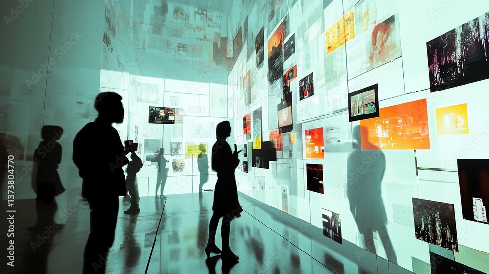 Fototapeta premium Digital Art Gallery Suitable for Art Exhibition