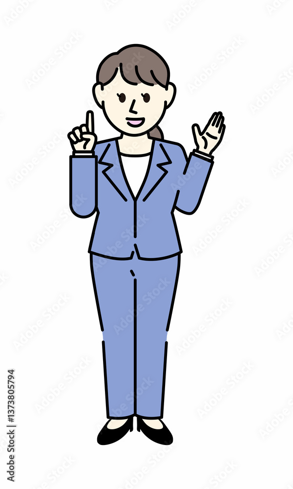 スーツの女性 スーツの女性