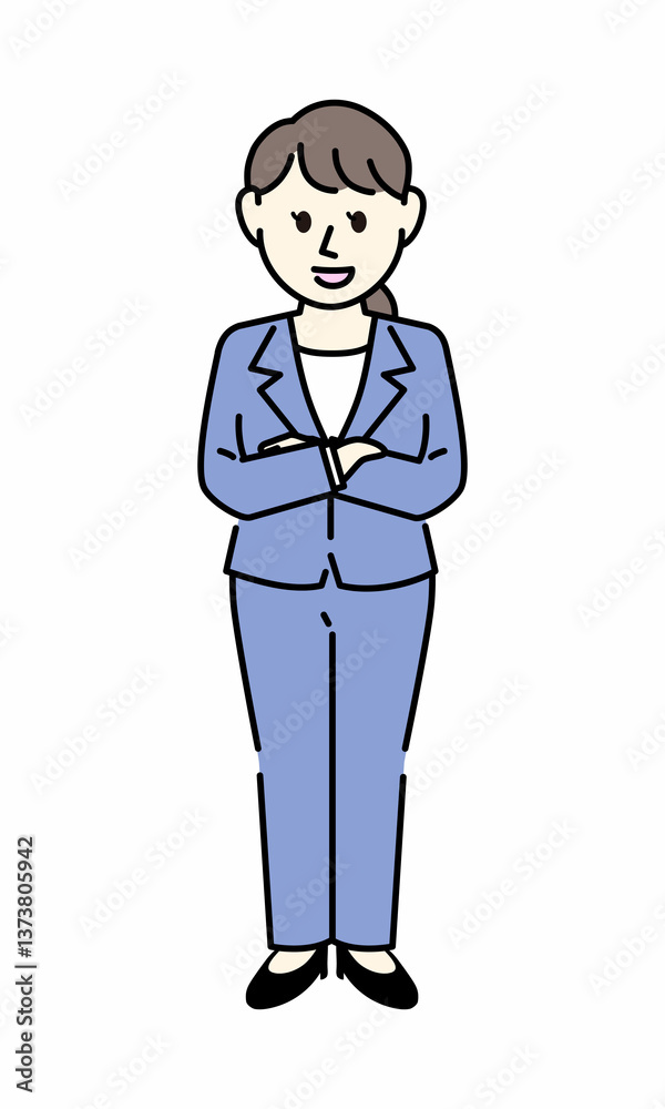 スーツの女性 スーツの女性